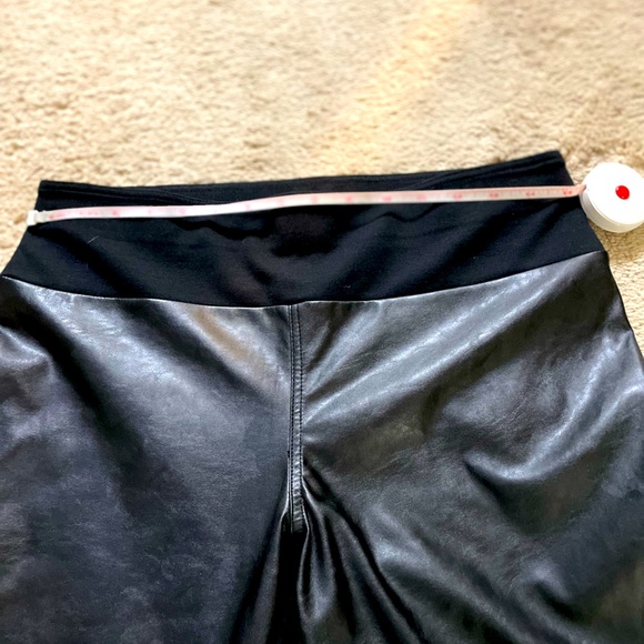 Women’s Faux Leather Pants in front. Only worn once! Like new! - Picture 3 of 6